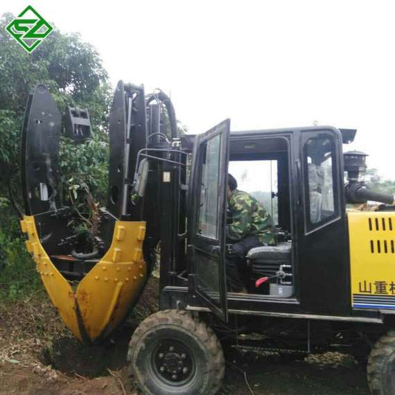 Digging Hole and Moving Tree Four Blade Spade Tree Digging Machine